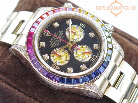 rainbow diamond rolex replica|rolex rainbow full diamond.